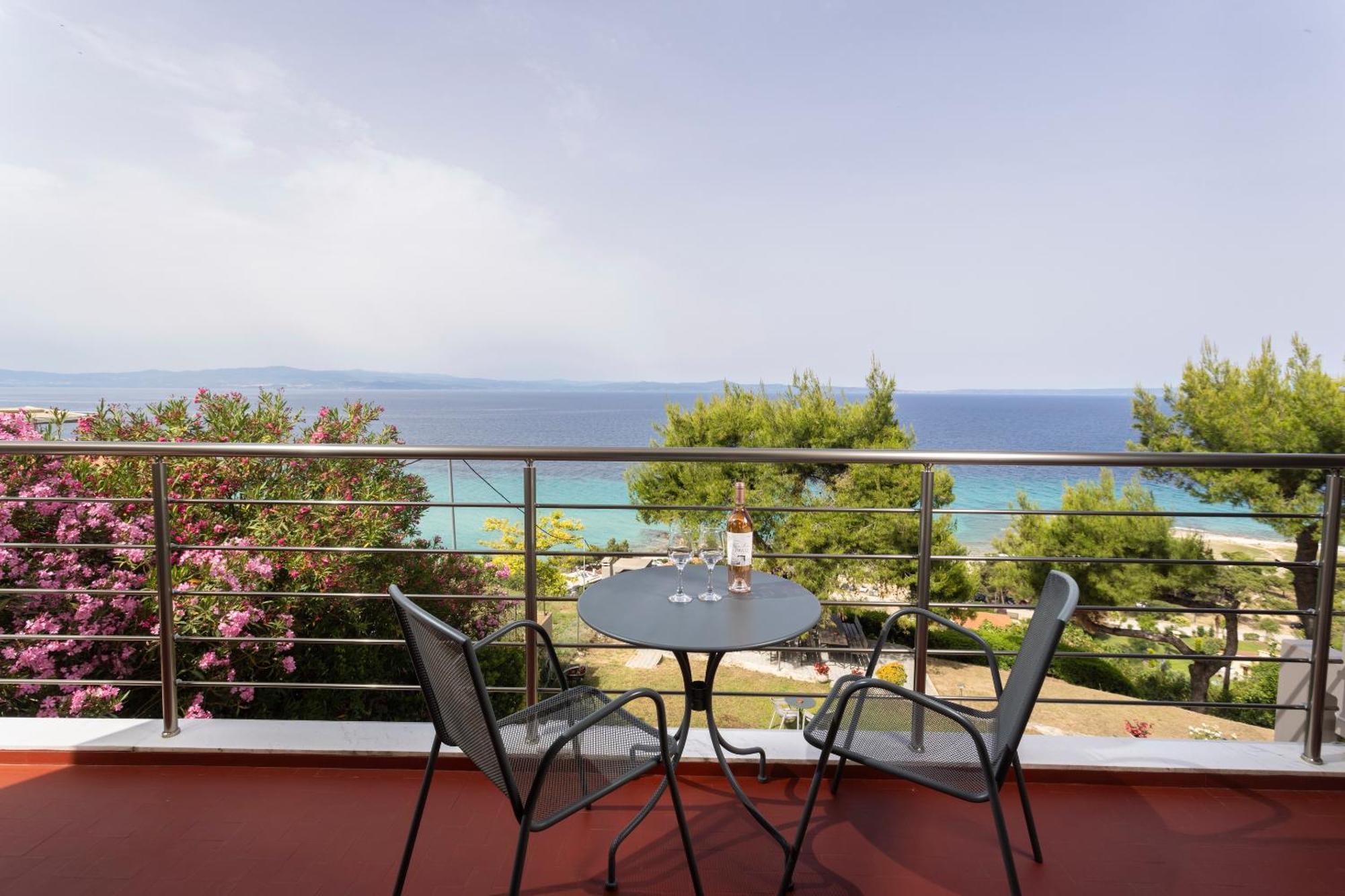 Sea View Apollo Apartments & Studios In Афитос Экстерьер фото