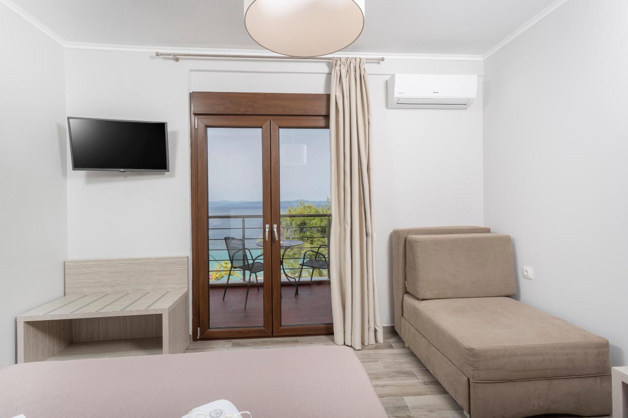 Sea View Apollo Apartments & Studios In Афитос Экстерьер фото