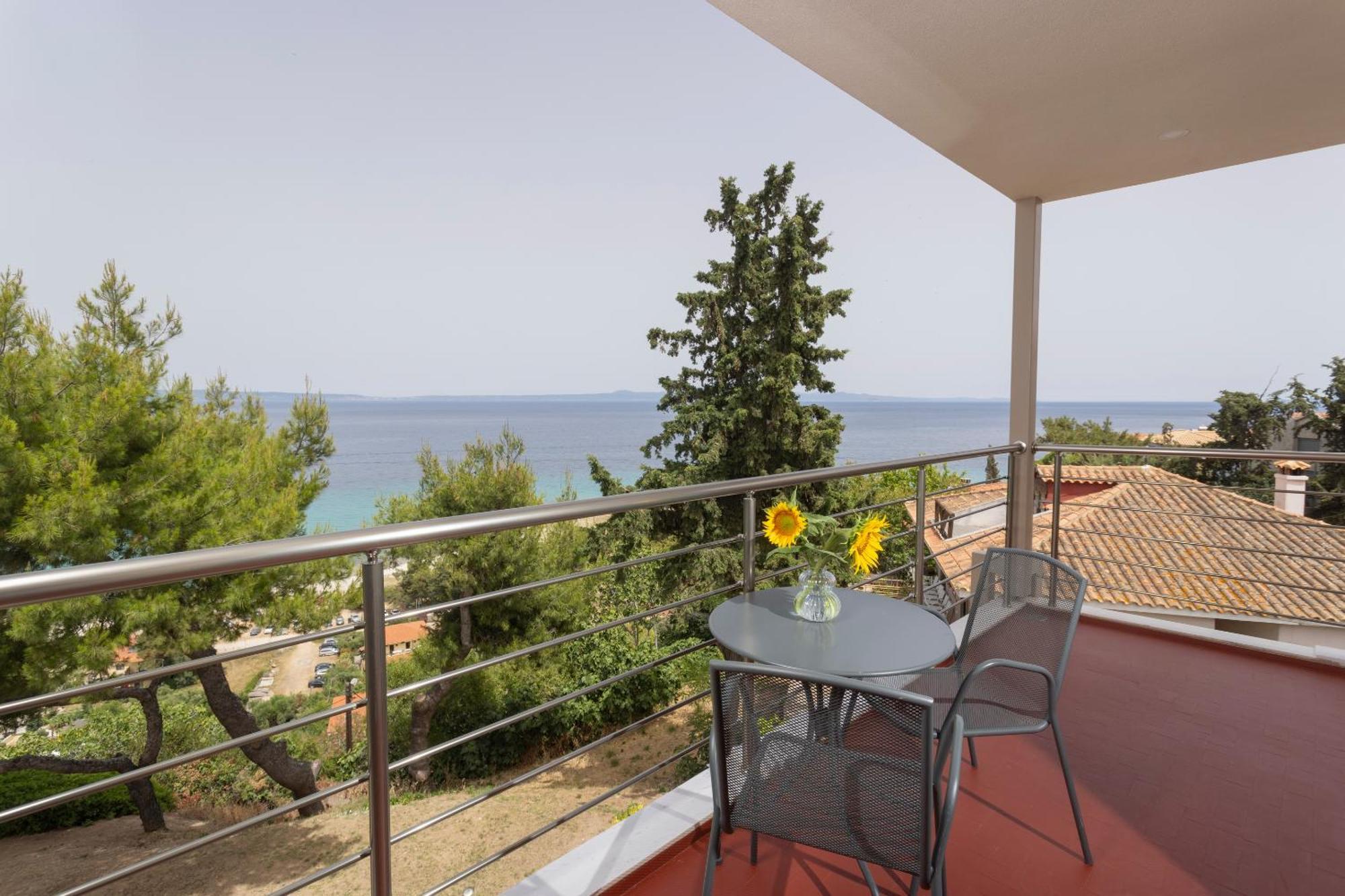 Sea View Apollo Apartments & Studios In Афитос Экстерьер фото